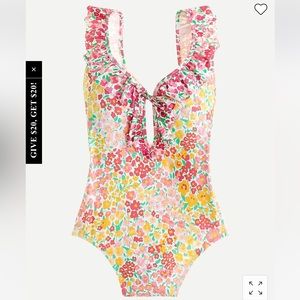 JCrew Floral Once Piece Bathing Suit size 4